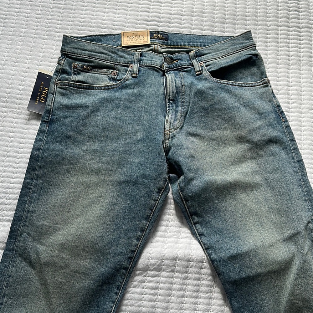 NWT Polo Ralph Lauren Men’s Hampton Relaxed Straight Jeans with Stretch 32x30
